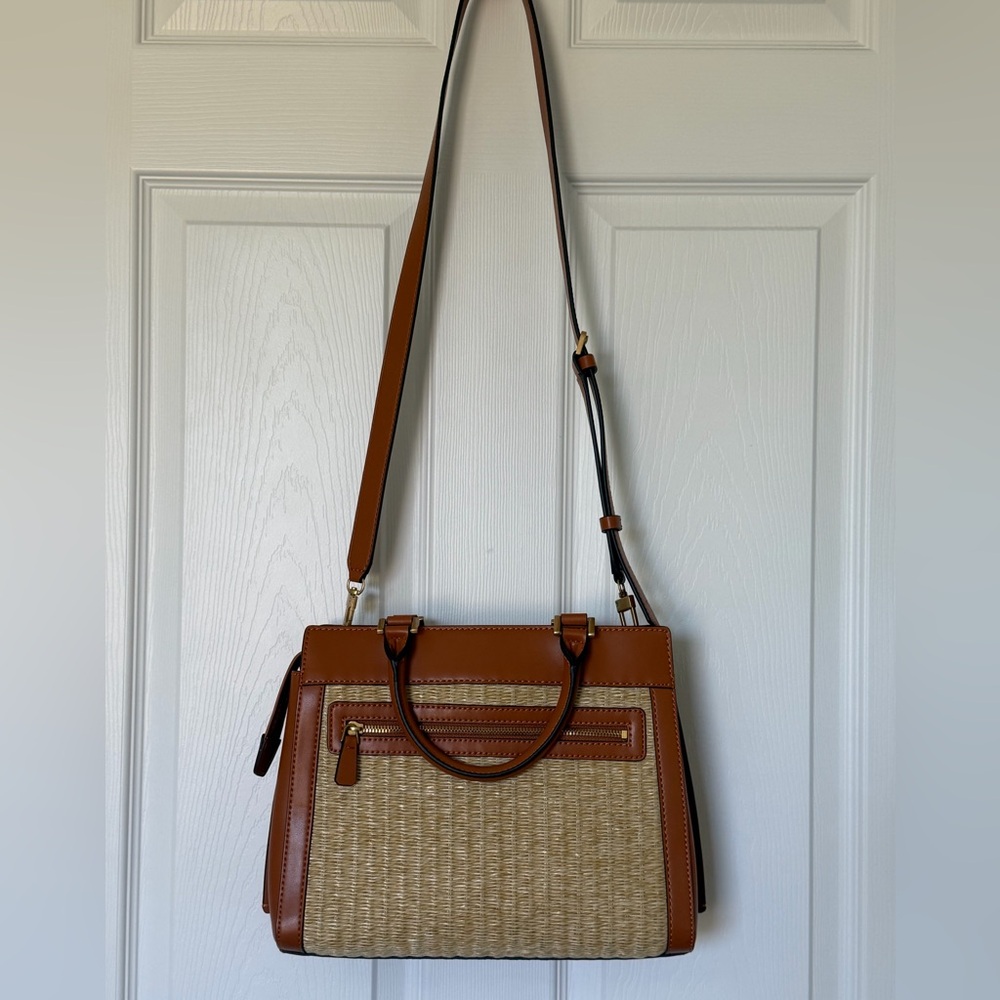 GUESS Katey Luxury Embroidered Medium Satchel Crossbody - Picture 16 of 16